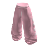 PINK CHEONGSAM BAGGY PANTS