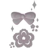 ♡ pink cherry blossom hairclip with bow