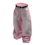 Pink Classic Baggy Denim
