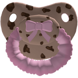 ♡ pink cookie pacifier
