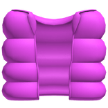 pink cozy puffer vest