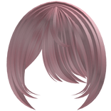 Pink Cozy Side Swept Bangs