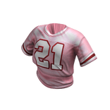 Pink Cropped Y2K Jersey 