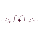 ♡・pink crown・gorgeous royal whisker w/ ruby gems