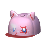 Pink Cute Kitty Fitted Cap