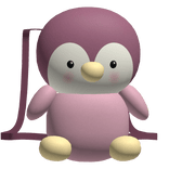 Pink Cute Penguin Plushie Backpack [1.0]