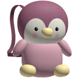 Pink Cute Penguin Plushie Backpack [3.0]