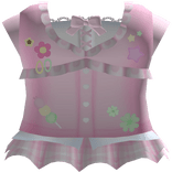 ♡ pink cutecore frilly sticker gyaru dress 