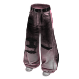 Pink Distressed Rockstar Denim Jeans