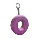 Pink Donut Keychain