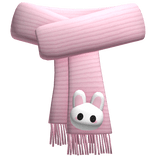pink easter bunny scarf