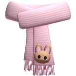 pink easter bunny scarf