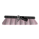 pink emo goth skull bright belt cute mini skirt ♡