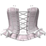 Pink Emo Moe Gothic Lace-Up Ruffle Corset