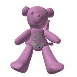 Pink Emo Skeleton Backpack