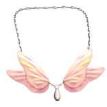 Pink Fairy Wings Necklace