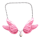 Pink Fairy Wings Necklace