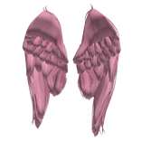Pink Fallen Angel Resting Wings