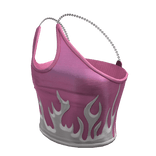 pink flaming fire trendy cute chain tank top