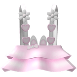 Pink Flower Suspender Skirt