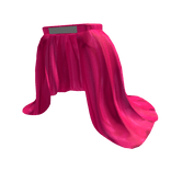 Pink Flowy Drag Skirt w/ Rhinestone Belt