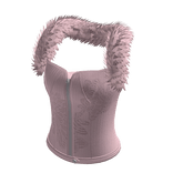 Pink Fur Corset