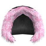 pink fur hood