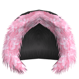 pink fur hood