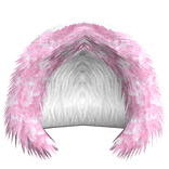 pink fur hood