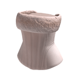 Pink Fur Trim Corset