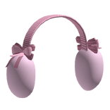 Pink Fur Winter Earmuffs w/ Bows