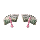 Pink gemstone money clips