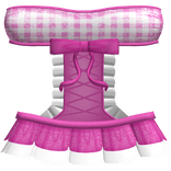 Pink Gingham Doll Dress