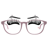 Pink Glasses and Lashes