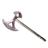 Pink golden heart axe in back