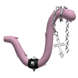Pink Goth Chain Cross Tail
