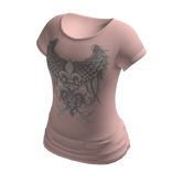 Pink Goth Emo Y2K Punk Curvy Shirt Skirt