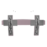 ♡: pink gothic angel studded top w/ piercings