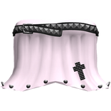 Pink Gothic Emo Studded & Spiked Dress