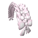 pink gothic maid ruffled bonnet with bow