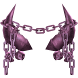 Pink Gothic Skull Chained Horns 