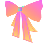 pink gradient hair ribbon