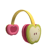 Pink Green Fuji Applicious Apple Headphones