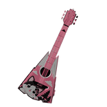 Pink Guitar Kucing Lucu