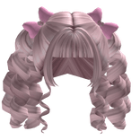 Pink Gyaru Pigtails w/ Bows
