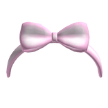 ♡ pink headband with bow
