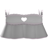 pink heart ruffle top