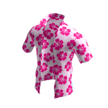 Pink hibiscus open shirt