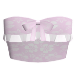 ♡ pink hibiscus swim top