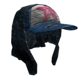 Pink Jeans Cap w/Bandana Jeans Headscarf Y2K v1